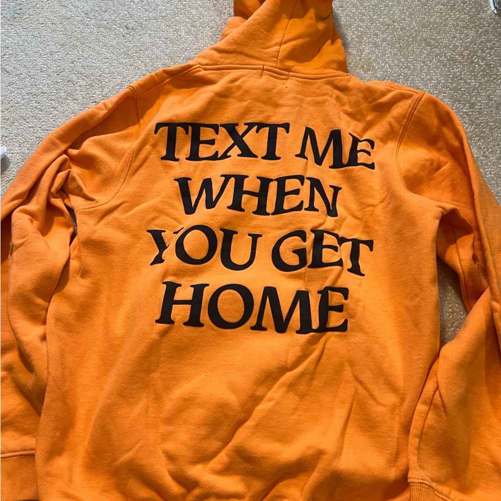 Lonely ghost hoodie in orange